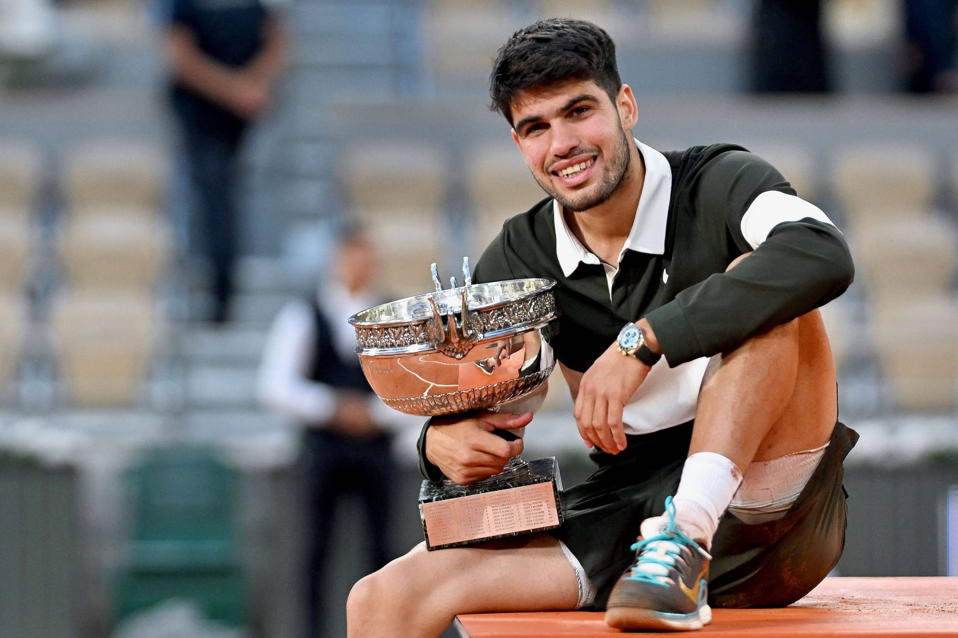 Carlos Alcaraz: Er gewann bisher jeweils zweimal die French- und Australian Open sowie einmal die US Open. Carlos Alcaraz: Er gewann bisher jeweils zweimal die French- und Australian Open sowie einmal die US Open.